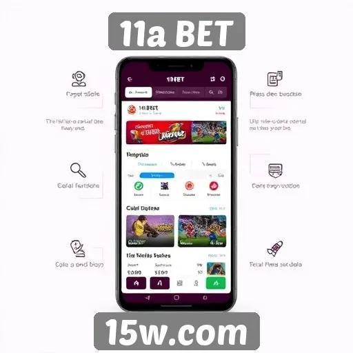 Funcionalidades do aplicativo 11a BET